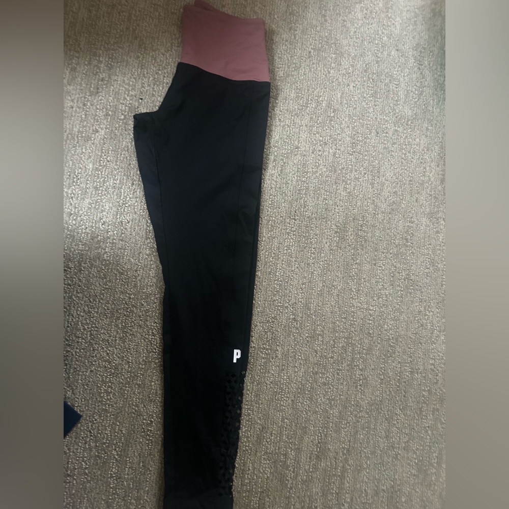PINK Black and Pink Leggings